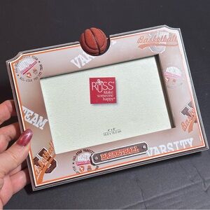 Russ Basketball Sports Photo Frame. Glass. Vintage. Moving ball 🏀 6 x 4